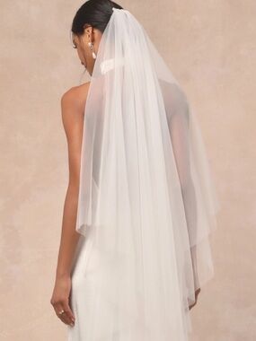 Forever Promise White Tulle Veil
